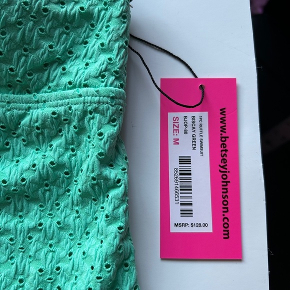 Betsey Johnson Green Swim Coverup with Ruffles - Picture 4 of 16